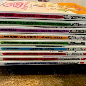 1-7 series plus two more books, Star Wars Jedi Academy